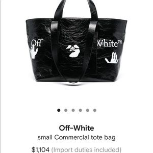Off-white tote bag